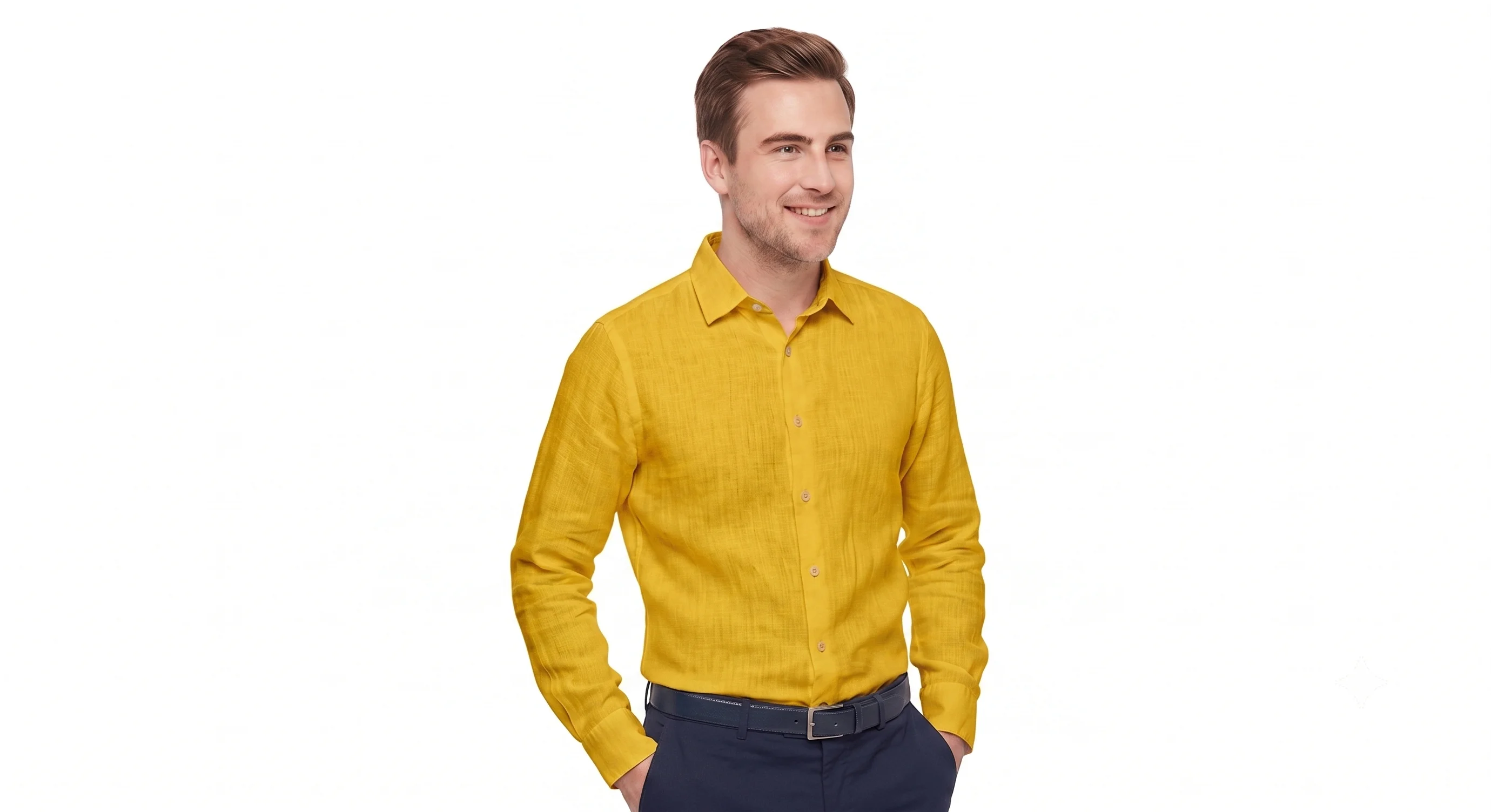 Yellow Linen Shirt